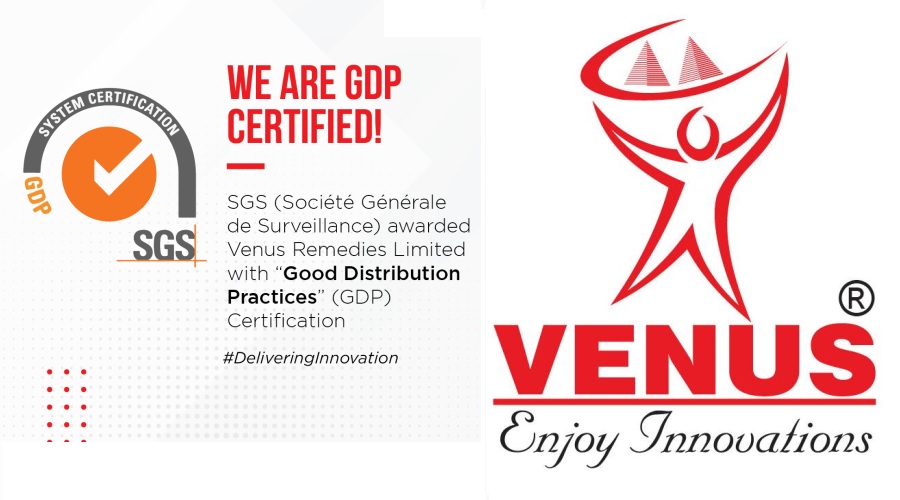 Venus Remedies wins WHO GDP certification for quality services across entire supply chain